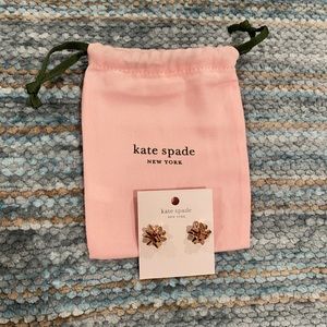 KATE SPADE bourgeois bow studs (rose gold)